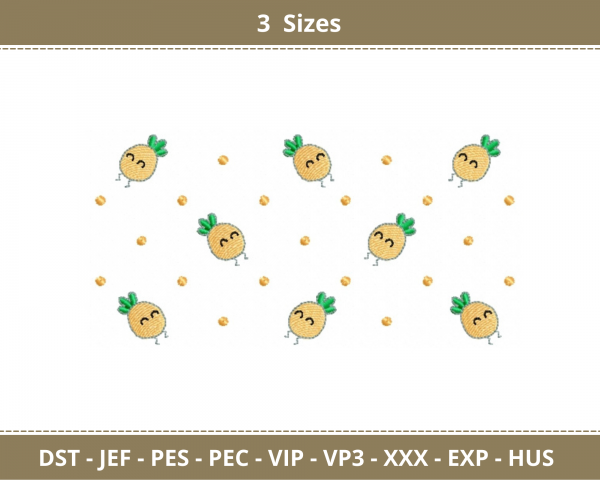 Cute Fruit Machine Embroidery Designs-3 Sizes-instant download