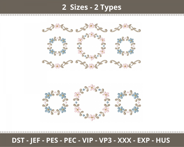 Creative Machine Embroidery Designs-2 Sizes-2 Types-instant download