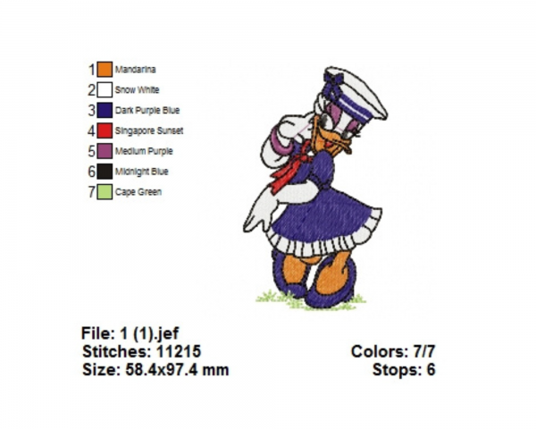 Disney Cartoon Machine Embroidery Designs-1 Size-instant download