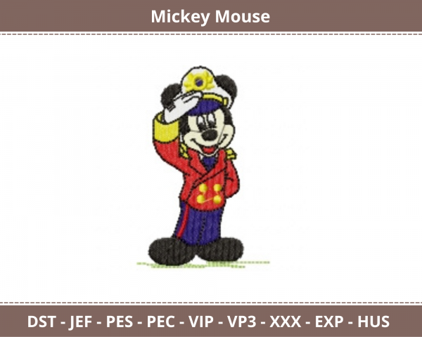 Mickey Mouse Machine Embroidery Designs-1 Size-instant download