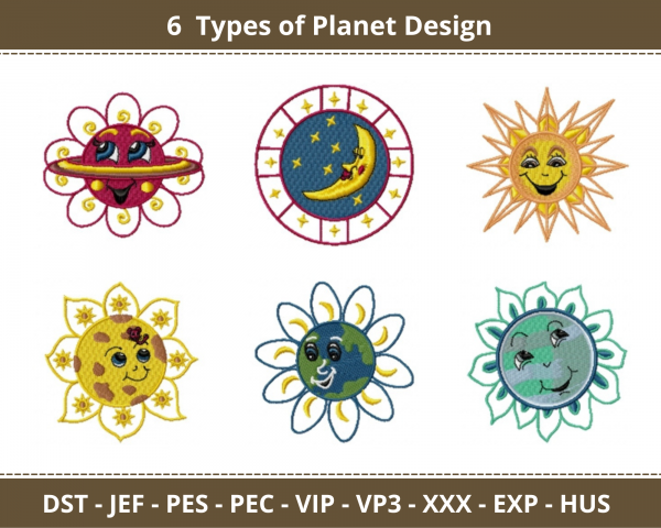 Planet Machine Embroidery Designs