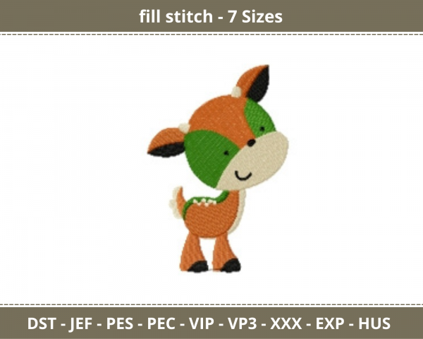 Baby Deer Machine Embroidery Designs