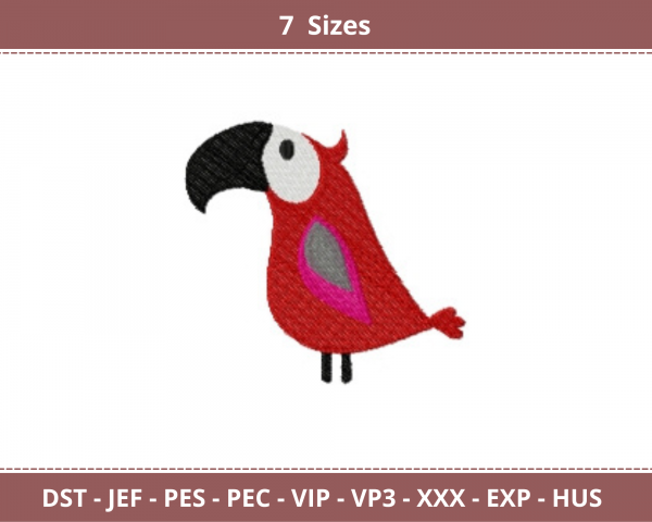 Bird Machine Embroidery Designs-7 Sizes-instant download