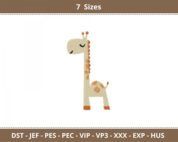 Giraffe Machine Embroidery Designs