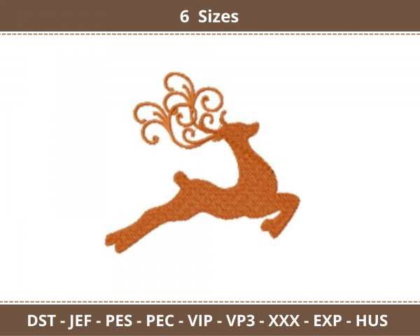 Reindeer Machine Embroidery Designs
