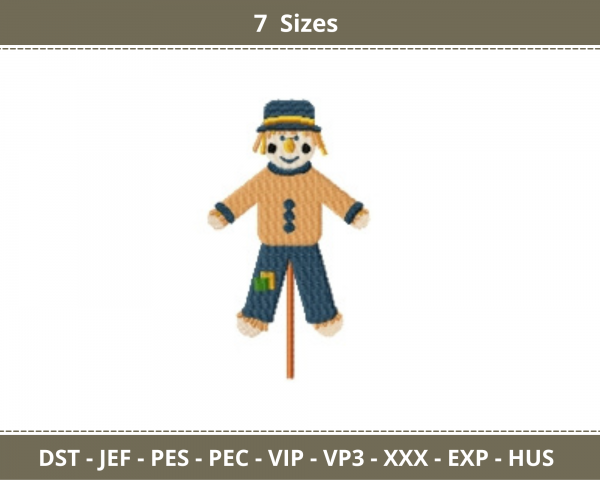 Scarecrow Machine Embroidery Designs-7 Sizes-instant download