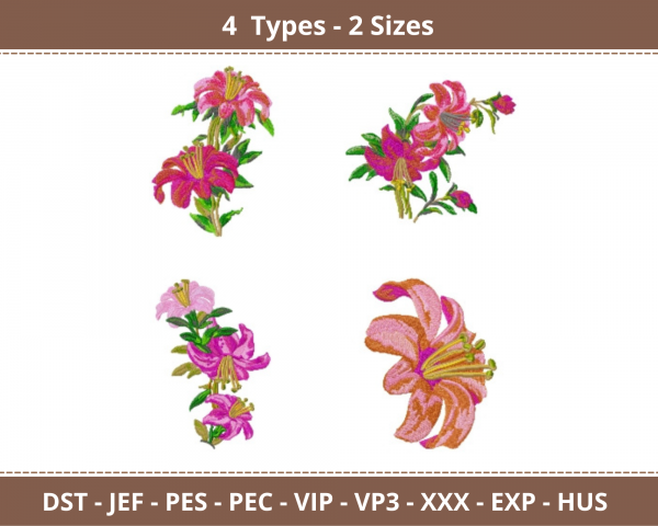 Flowers Machine Embroidery Designs