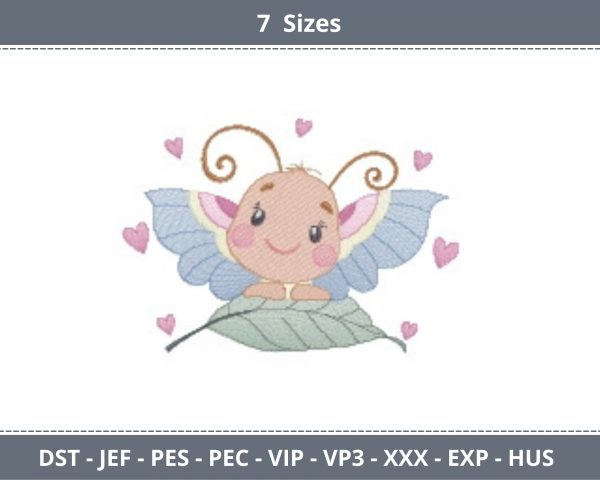 Bee Cartoon Machine Embroidery Designs-7 Sizes-instant download