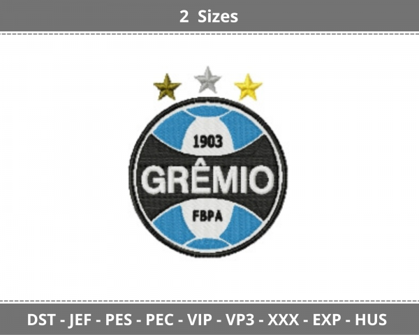 Gremio  Logo Machine Embroidery Designs-2 Sizes-instant download