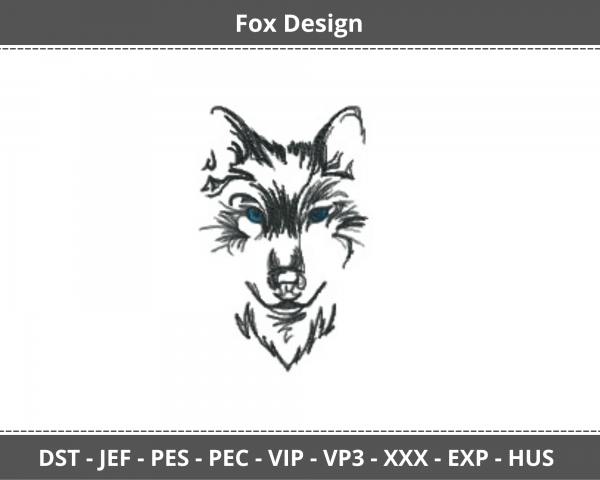 Fox Animal Machine Embroidery Designs
