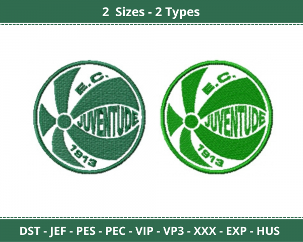 Juventude Logo Machine Embroidery Designs-2 Sizes-instant download