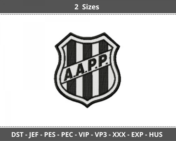 Football Club Logo Machine Embroidery Designs-2 Sizes-instant download
