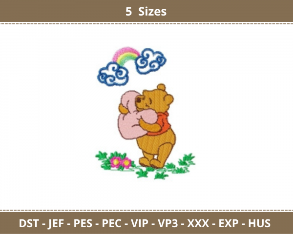 Cute Cartoon Machine Embroidery Designs-5 Sizes-instant download
