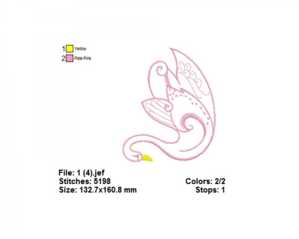 Swan Machine Embroidery Designs-1 Size-instant download