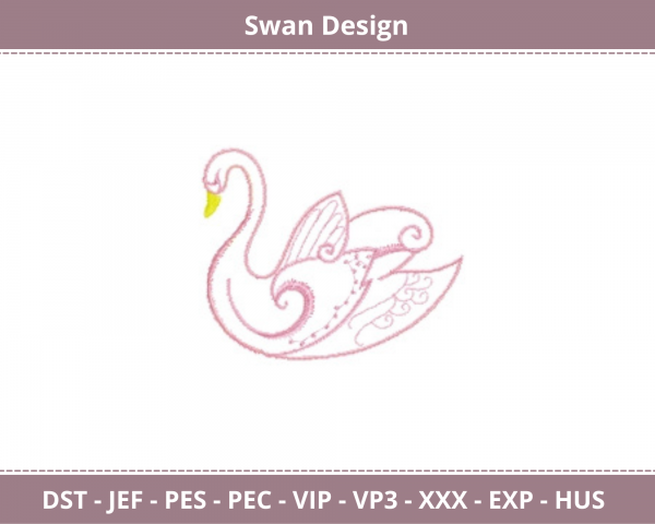 Swan Machine Embroidery Designs