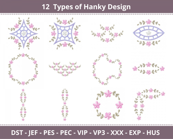 Hanky Machine Embroidery Designs