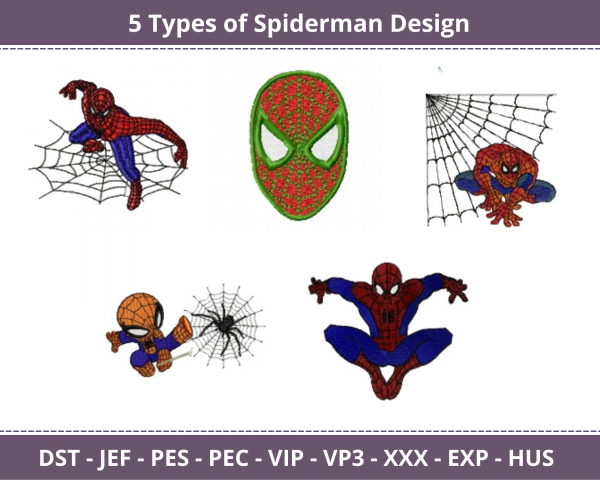 Spiderman Machine Embroidery Designs-1 Size-instant download