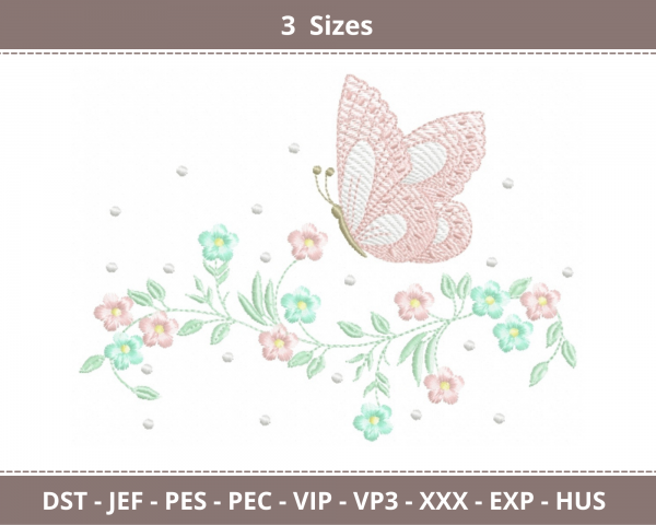 Creative Butterfly Machine Embroidery Designs-3 Sizes-instant download