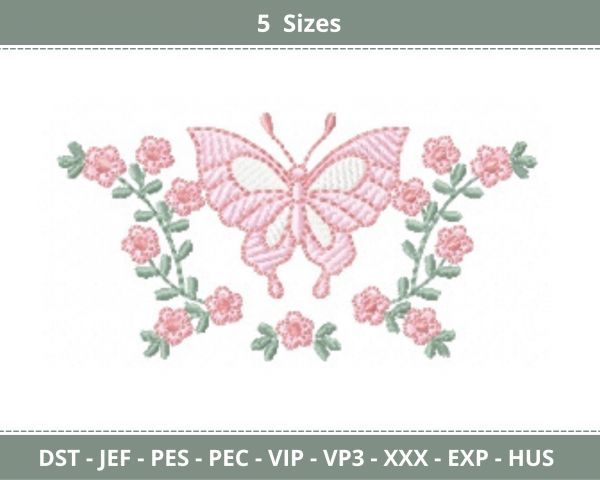 Creative Butterfly Machine Embroidery Designs-5 Sizes-instant download