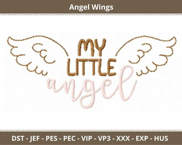 Little Angel Machine Embroidery Designs-1 Size-instant download