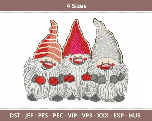 Santa Claus Machine Embroidery Designs-4 Sizes-instant download