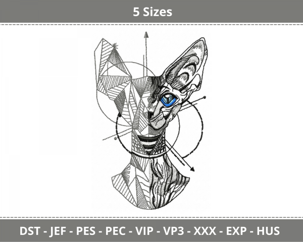 Deer Machine Embroidery Designs-5 Sizes-instant download