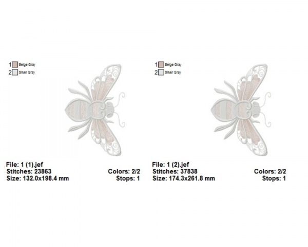 Insects Machine Embroidery Designs-2 Sizes-instant download