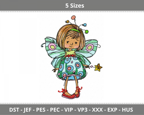 Fairy Tales Machine Embroidery Designs-5 Sizes-instant download