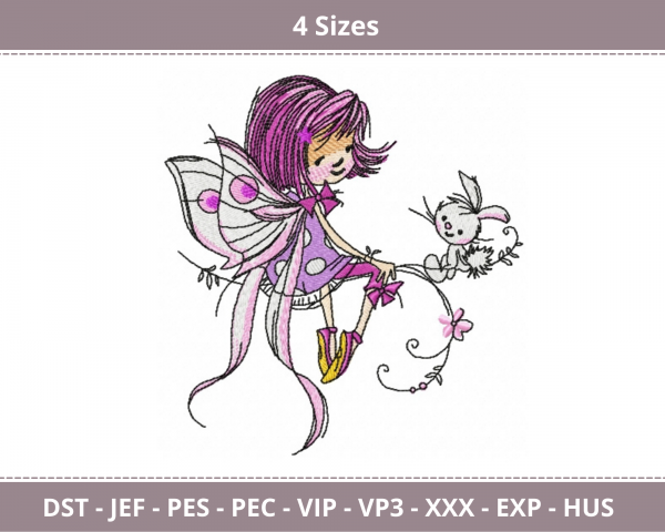 Fairy Tales Machine Embroidery Designs-4 Sizes-instant download
