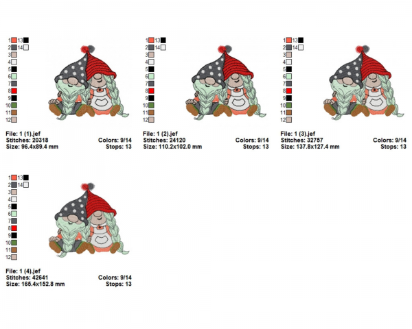 Santa Clause Machine Embroidery Designs-4 Sizes-instant download