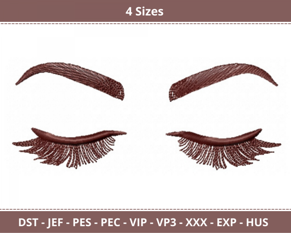 Eyes Machine Embroidery Designs-4 Sizes-instant download