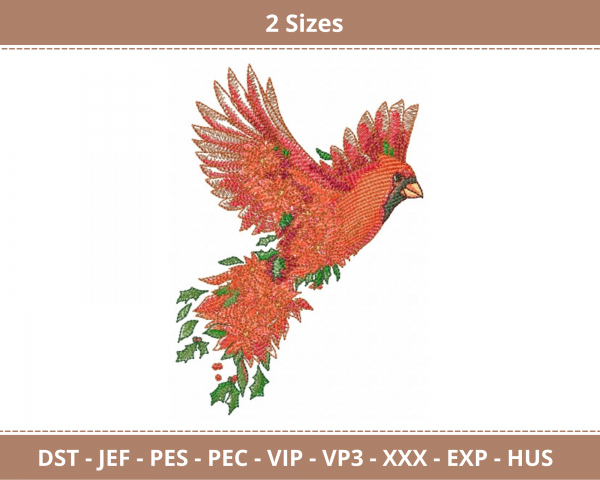 Bird Machine Embroidery Designs-2 Sizes-instant download