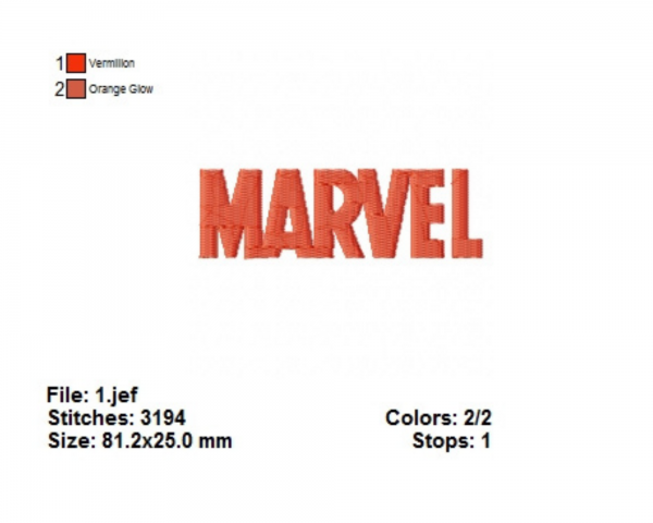Marvel Machine Embroidery Designs-1 Size-instant download