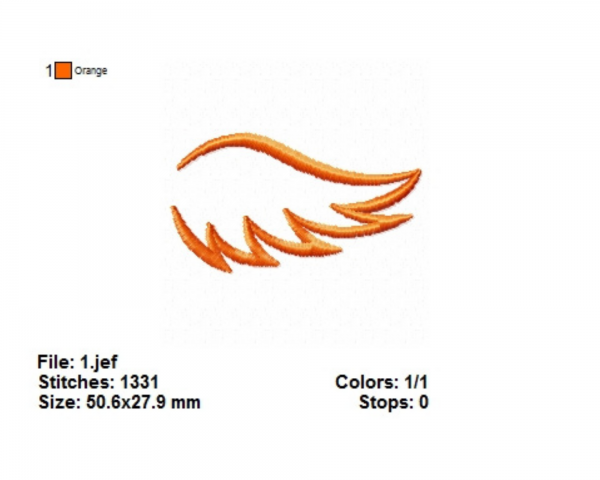 Fairy Wing  Machine Embroidery Designs-1 Size-instant download