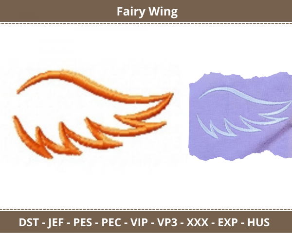 Fairy Wing  Machine Embroidery Designs-1 Size-instant download