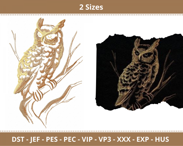 Owl Bird Machine Embroidery Designs  