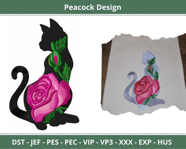 Peacock  Machine Embroidery Design