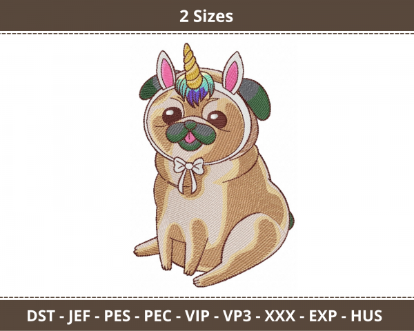 Dog Machine Embroidery Designs-2 Sizes-instant download
