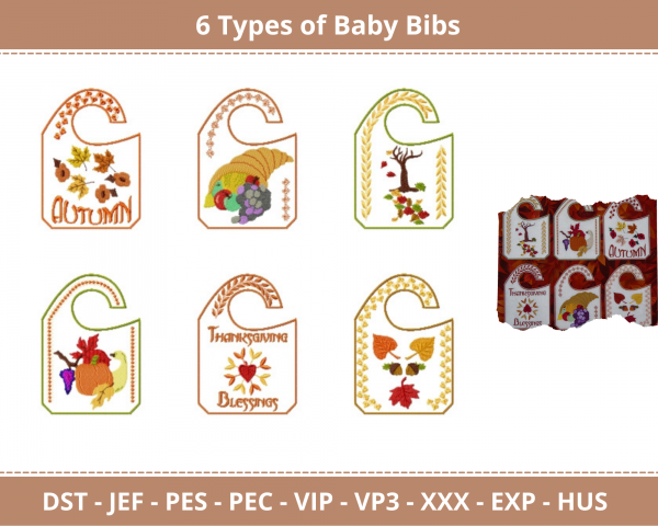 Baby Bibs Machine Embroidery Design