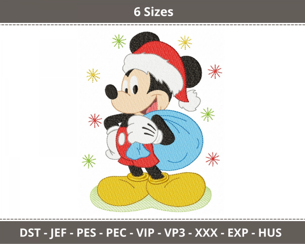 Mickey Mouse Machine Embroidery Designs-6 Sizes-instant download