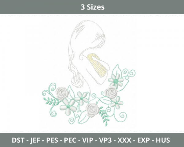Creative Machine Embroidery Designs-3 Sizes-instant download