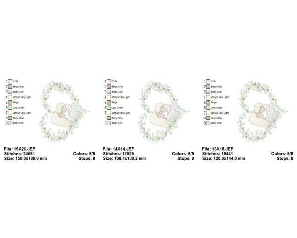Heart Frame Machine Embroidery Designs-3 Sizes-instant download