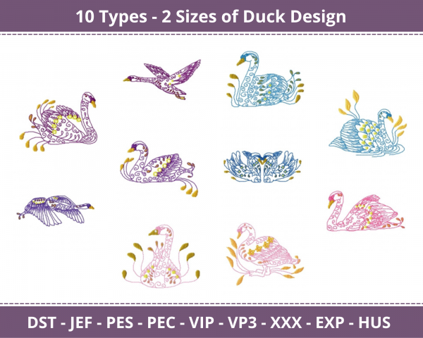 Duck Machine Embroidery Designs