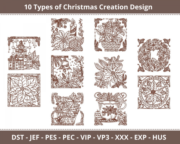 Christmas Creation Machine Embroidery Design	