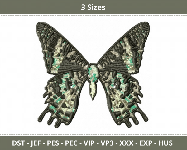 Butterfly Machine Embroidery Designs-3 Sizes-instant download