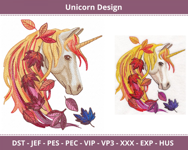 Unicorn Machine Embroidery Designs-1 Size-instant download