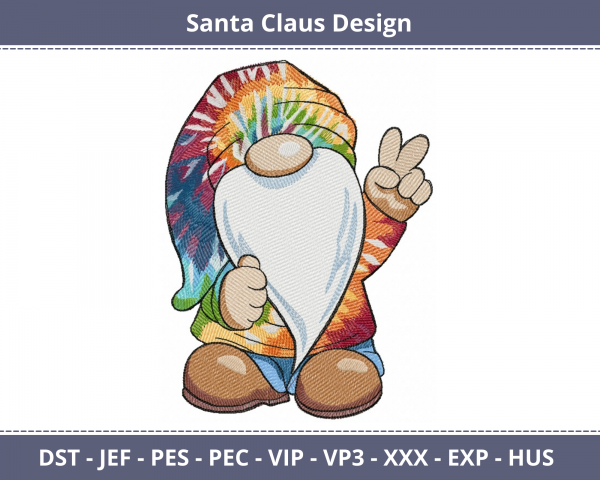 Santa Claus Machine Embroidery Designs-1 Size-instant download