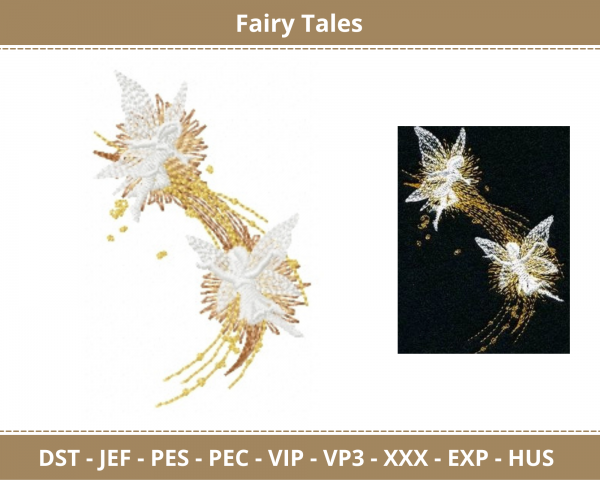 Fairy Tales Machine Embroidery Designs-1 Size-instant download