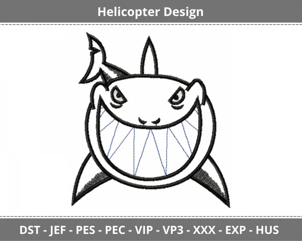 Helicopter Machine Embroidery Designs-1 Size-instant download