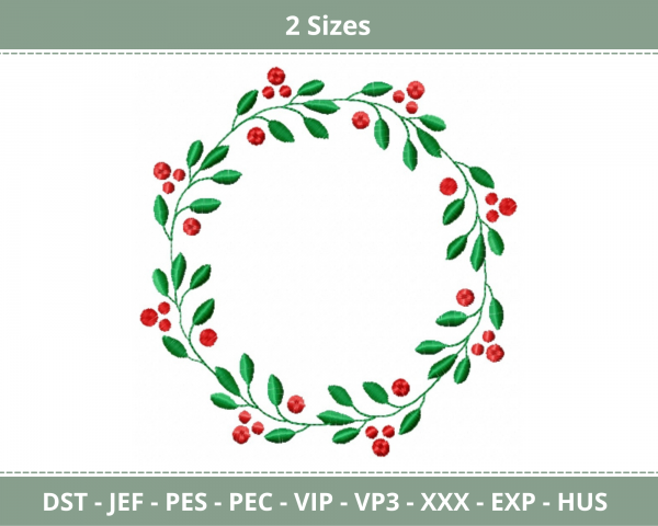 Floral Frame Machine Embroidery Designs-2 Sizes-instant download